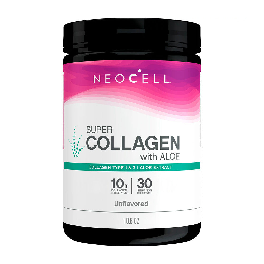 NeoCell Super Collagen With Aloe, Collagen Type 1 and 3, Aloe Extract, 10.6 Oz